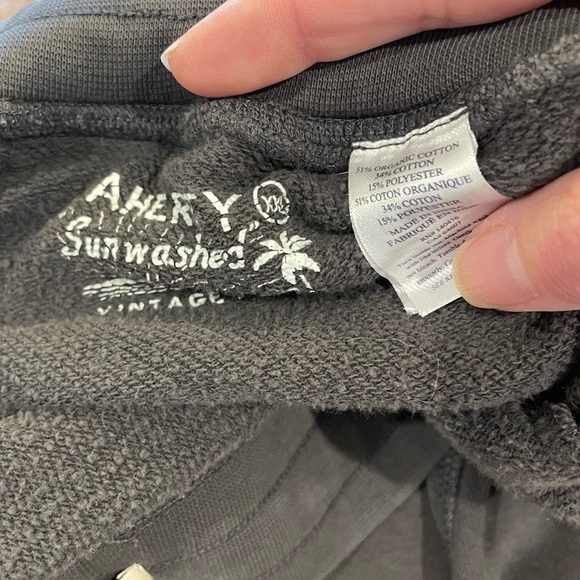 Faherty Sunwashed Vintage Fleece Sweatpants in Gray - XXL - Picture 9 of 9